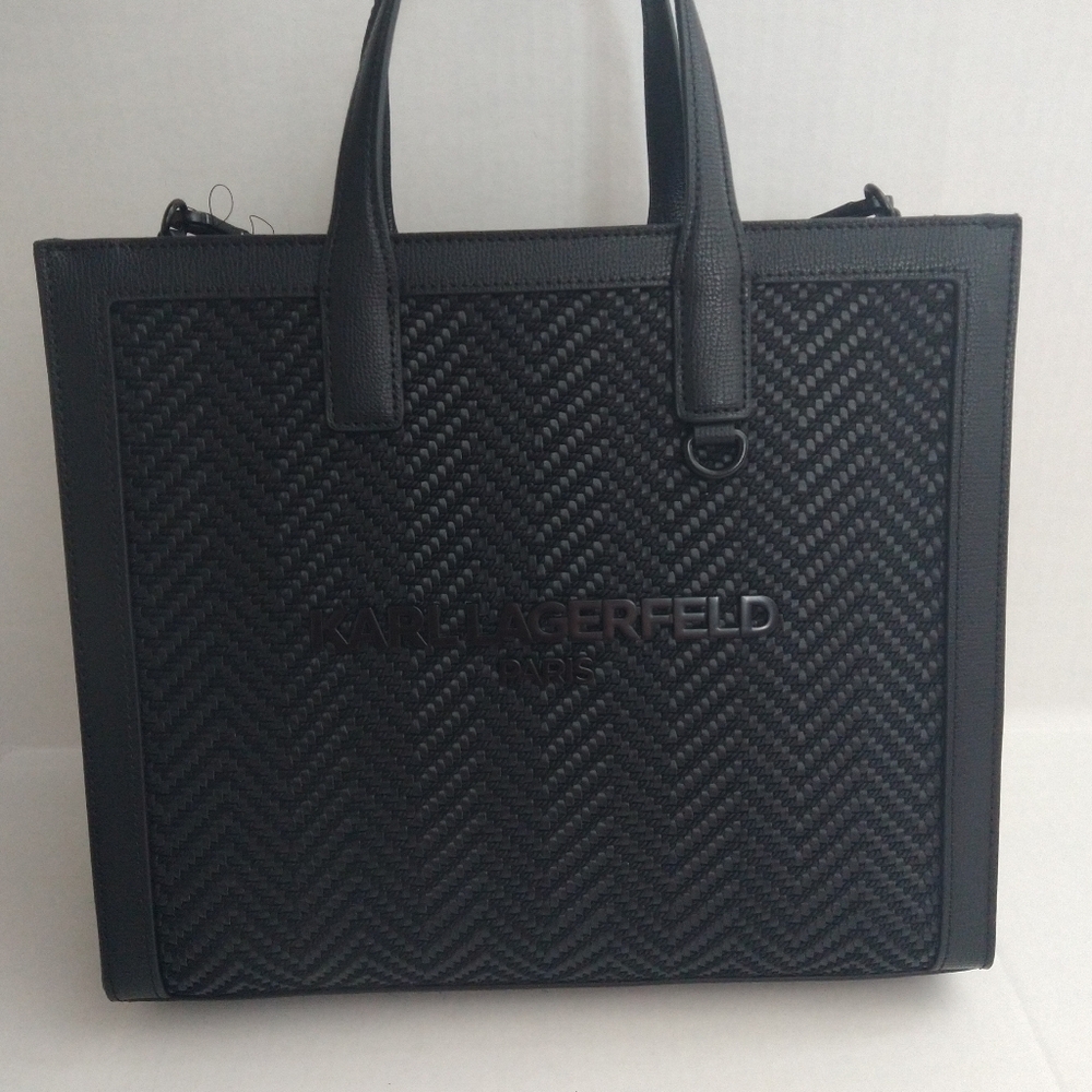 Karl Lagerfeld Black Briefcase